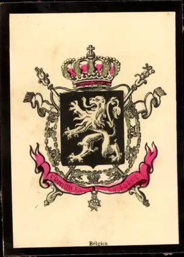 Foto Belgien, Escudo de la Nacion, Wappen