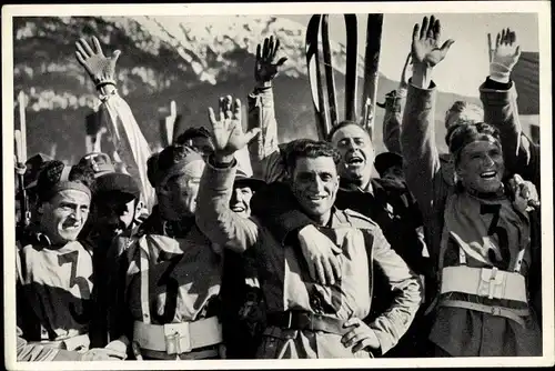 Sammelbild Olympia 1936, Italienische Mannschaft, Militärpatrouille