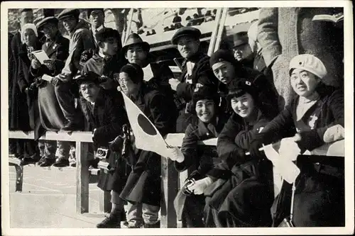 Sammelbild Olympia 1936, Zuschauer am Rießersee