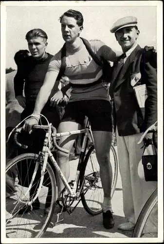 Sammelbild Olympia 1936, Französischer Radrennfahrer Robert Charpentier, Portrait