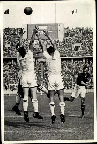 Sammelbild Olympia 1936, Handballspiel Österreich gegen Ungarn