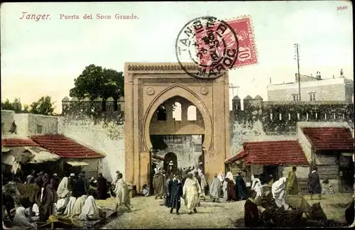 Ak Tanger Marokko, Puerta del Soco Grande