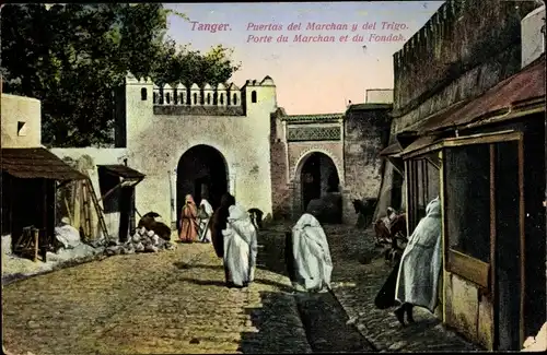 Ak Tanger Marokko, Puertas del Marchan y del Trigo
