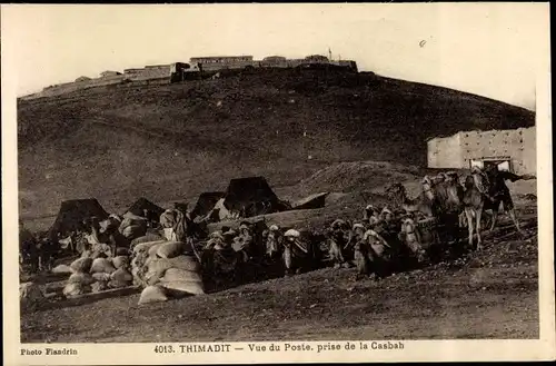 Ak Thimadit du Guigou Marokko, Vue du Poste, prise de la Casbah