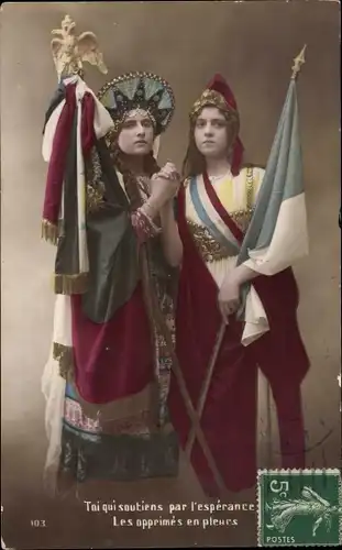 Ak Toi qui soutiens par l'esperance, Propaganda Frankreich, I WK