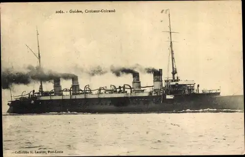 Ak Französisches Kriegsschiff, Croiseur Cuirassé, Guichen