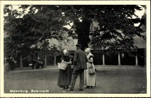 Ak Middelburg Zeeland Niederlande, Botermarkt