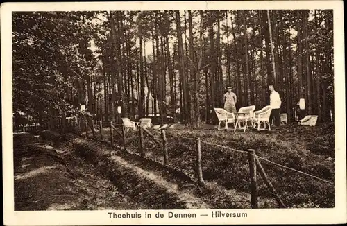 Ak Hilversum Nordholland Niederlande, Theehuis in de Dennen