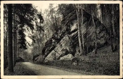 Ak Luxemburg, Route de Consdorf a Müllerthal