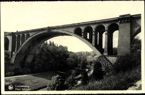Ak Luxemburg, Pont Adolphe, Blick auf die Brücke