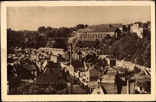 Ak Luxemburg Luxembourg, Ville Basse du Grund et Ville Haute