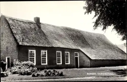 Ak Borger Drenthe Niederlande, Oudheidsmuseum, Gebäude Außenansicht