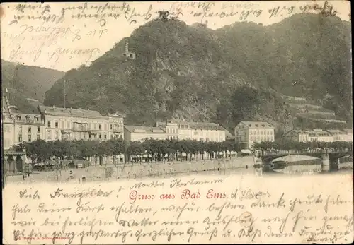 Ak Bad Ems an der Lahn, Teilansicht