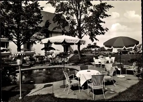 Ak Müllheim in Baden Markgräflerland, Euromotel, Terrasse