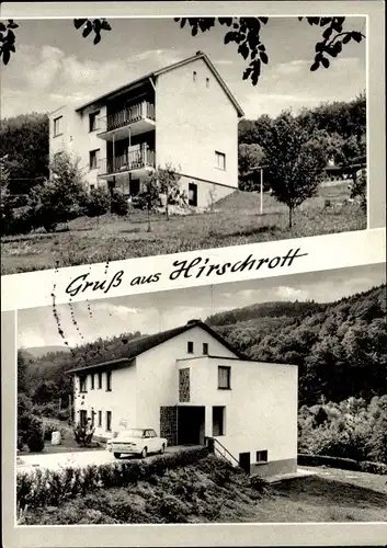 Ak Hirschrott Simmerath in der Eifel, Pension Cafe Jöbges, Zum weissen Stein