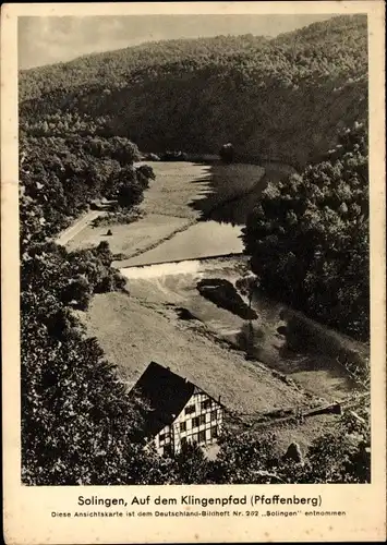 Ak Solingen Westfalen, Auf dem Klingenpfad, Pfaffenberg