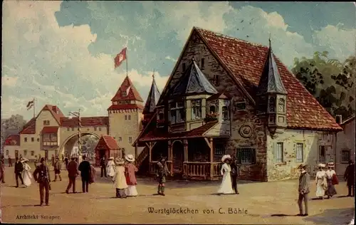 Künstler Ak Hamburg, 16. Dt. Bundesschießen, Wurstglöckchen, C. Böhle