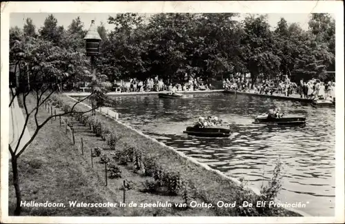 Ak Hellendoorn Overijssel, De Elf Provincien, Waterscooter