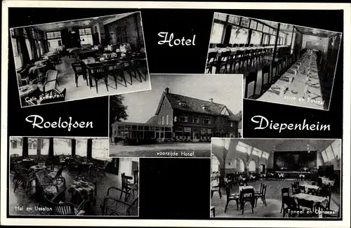 Ak Diepenheim Overijssel, Hotel Roelofsen, Restaurant, Tanzsaal