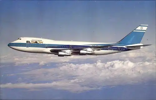 Ak Passagierflugzeug Boeing 747