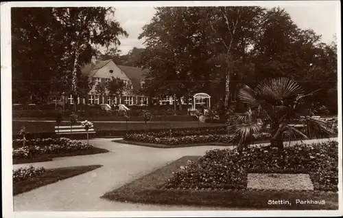 Ak Szczecin Stettin Pommern, Parkhaus