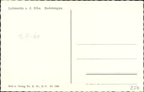 Ak Litoměřice Leitmeritz Region Aussig, Sudetengau