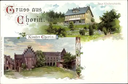 Litho Chorin im Kreis Barnim, Kloster, Neue Klosterschänke
