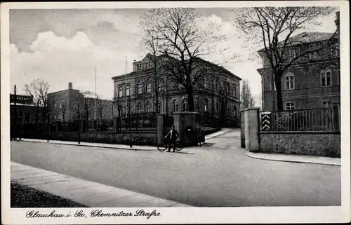 Ak Glauchau in Sachsen, Chemnitzer Straße, Kaserne