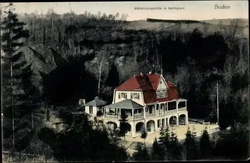 Ak Deuben Freital in Sachsen, Walderholungsstätte im Wettingrund