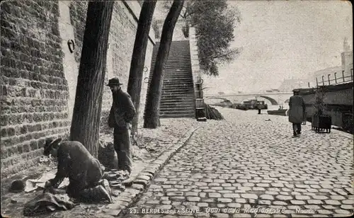 Ak Paris, Berges de la Seine, Quai de la Megisserie