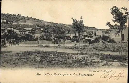 Ak Cette Hérault, La Corniche, Les Baraquettes