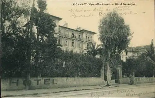 Ak Le Cannet Alpes Maritimes, Hotel Desanges