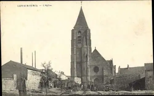 Ak Lizy sur Ourcq Seine et Marne, L'Eglise