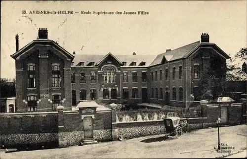 Ak Avesnes sur Helpe Nord, Ecole Superieure des Jeunes Filles