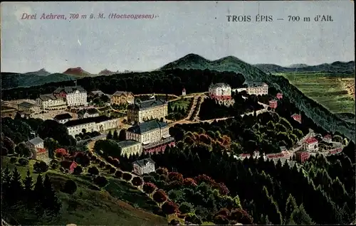 Ak Trois Épis Drei Ähren Elsass Haut Rhin, Panorama