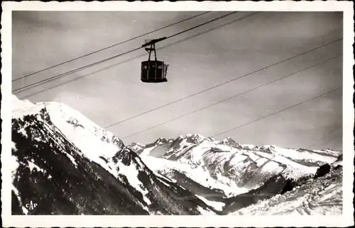 Ak Morzine Haute Savoie, la Cabine du Téléphérique, Seilbahn