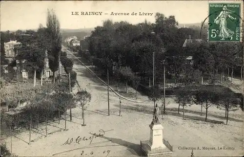 Ak Le Raincy Seine Saint Denis, Avenue de Livry