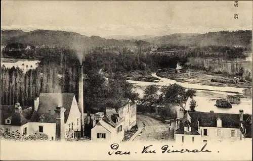 Ak Pau Pyrénées-Atlantiques, Vue generale