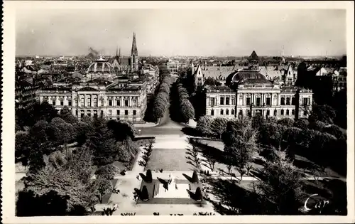 Ak Strasbourg Straßburg Elsass Bas Rhin, Vue vers l'Université