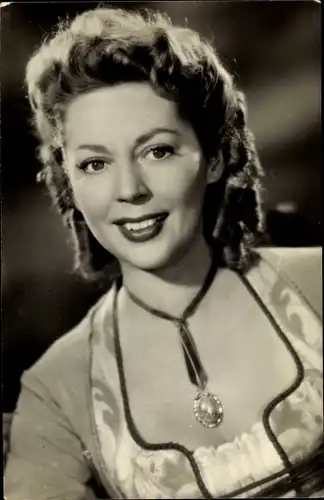 Ak Schauspielerin Anne Vernon, DEFA Film, Das Fräulein von Scuderi, Portrait