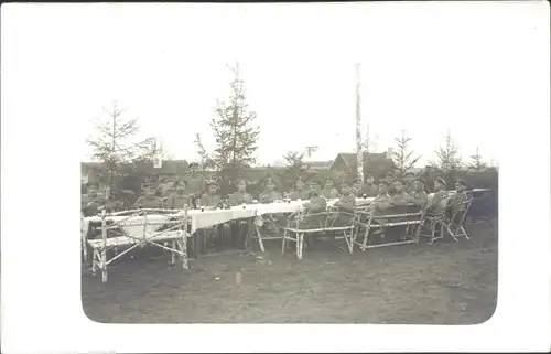 Foto Ak Rogatschi b. Baranawitschy Baranowitschi Weißrussland, Inf. Regt. 219 Batl.-Fest Ostern 1916