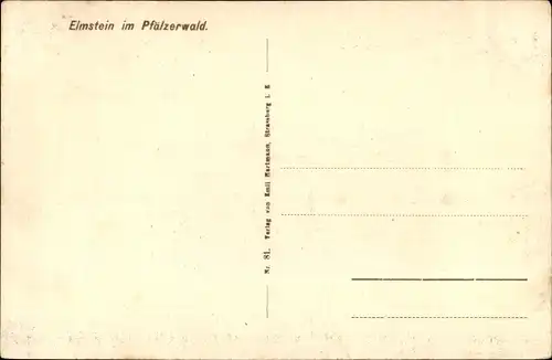 Ak Elmstein in der Pfalz, Panorama