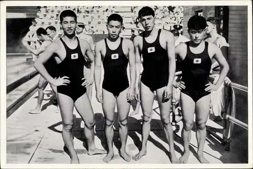 Sammelbild Olympia 1936, Japanische Staffelläufer