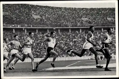 Sammelbild Olympia 1936, 800m Lauf