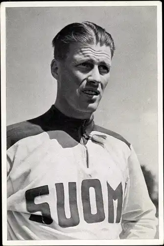 Sammelbild Olympia 1936, Finnischer Läufer Gunnar Höckert