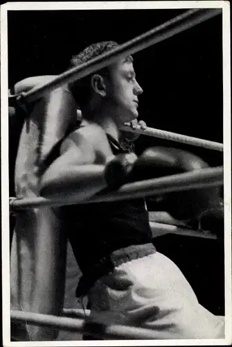 Sammelbild Olympia 1936, Boxer Willi Kaiser