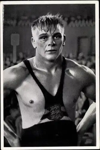 Sammelbild Olympia 1936, Finnischer Ringer Palusalu