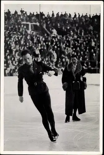 Sammelbild Olympia 1936, Eiskunstläufer Karl Schäfer