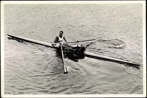 Sammelbild Olympia 1936, Kanut Gustav Schäfer im Einer