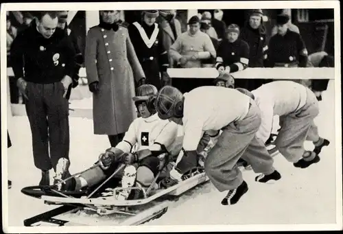 Sammelbild Olympia 1936, Reto Capadrutt, Bob Schweiz I